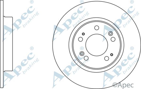 APEC BRAKING Тормозной диск DSK3115